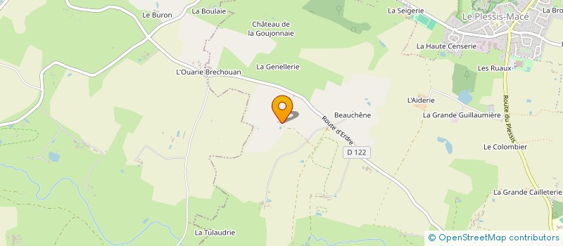 localisation de l'entreprise LES OBEAUX D'ANJOU à LONGUENEE-EN-ANJOU