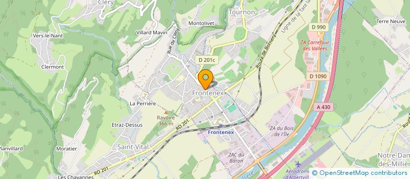 localisation de l'entreprise LES OBSTINEES  FRONTENEX