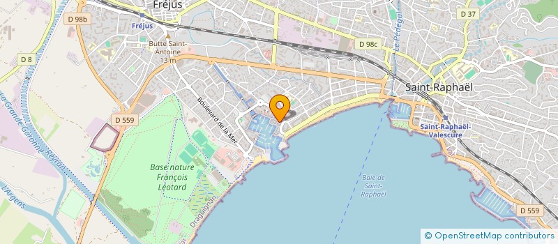 localisation de l'entreprise LES OCEANES à FREJUS