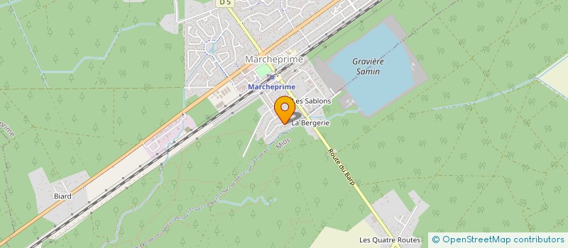 localisation de l'entreprise LES OCEANIDES  MARCHEPRIME