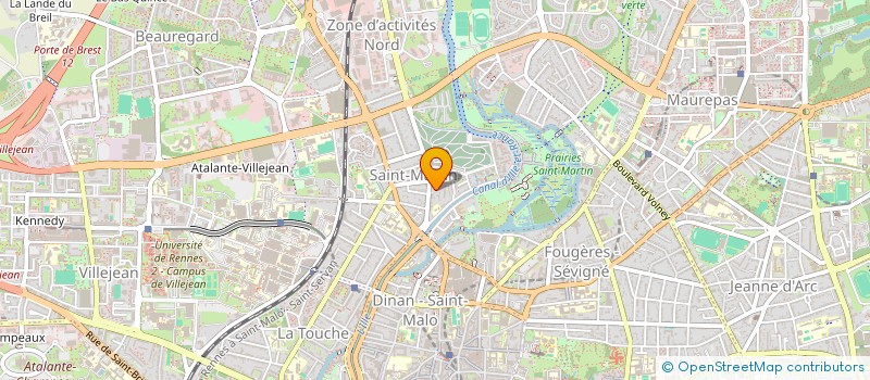 localisation de l'entreprise LES OCEANIDES  RENNES
