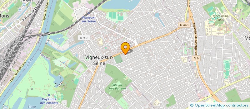localisation de l'entreprise LES OCEANIDES CREATIONS à VIGNEUX-SUR-SEINE