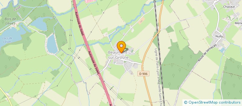 localisation de l'entreprise LES OCEANNES DE SENNECEY LE GRAND  SENNECEY-LE-GRAND