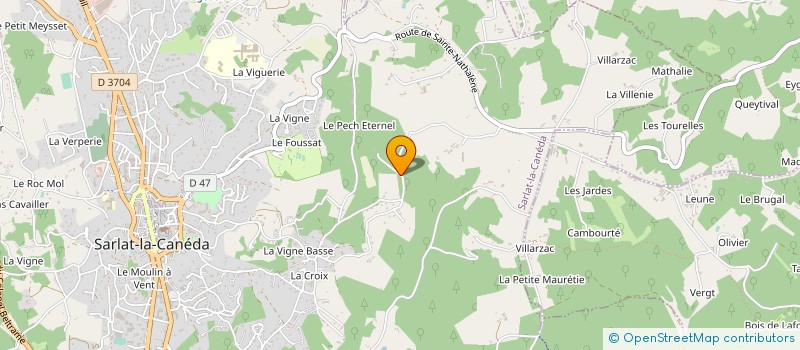 localisation de l'entreprise LES OCELLES DE SARLAT à SARLAT-LA-CANEDA
