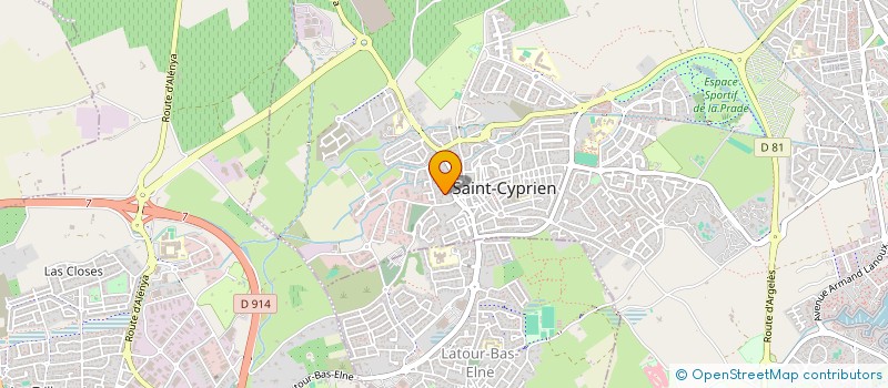 localisation de l'entreprise LES OCELLETS  SAINT-CYPRIEN