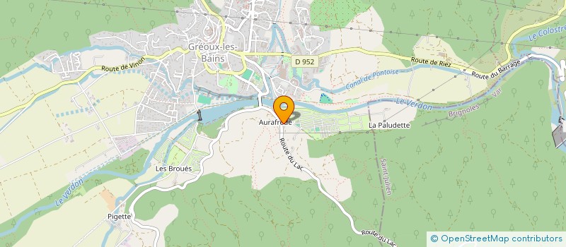 localisation de l'entreprise LES OCRES DE PIERRE  GREOUX-LES-BAINS