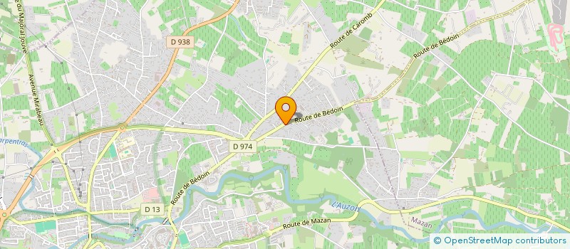 localisation de l'entreprise LES OCRES DU SUD à CARPENTRAS
