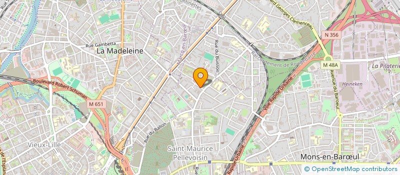 localisation de l'entreprise LES ODOMARES à LA MADELEINE