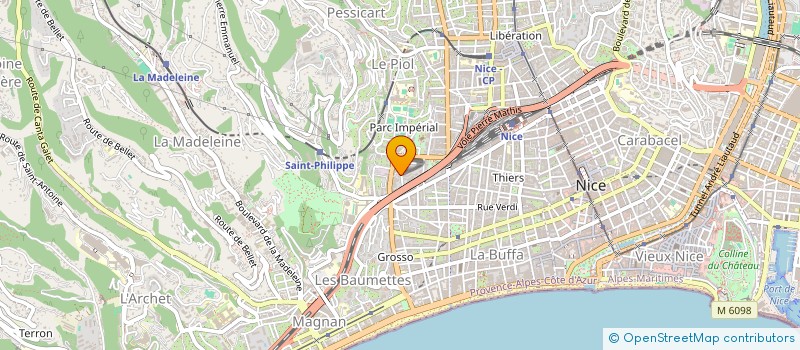 localisation de l'entreprise LES OEILLETS  NICE