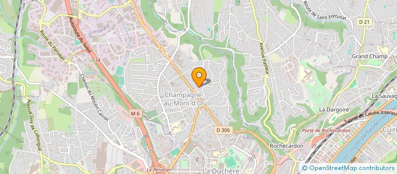 localisation de l'entreprise LES OEILLETS D'OR  CHAMPAGNE-AU-MONT-D'OR