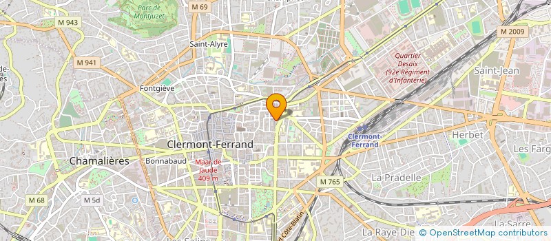 localisation de l'entreprise LES OEILLETS DE LA LIBERTE  CLERMONT-FERRAND
