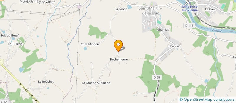 localisation de l'entreprise LES OEUFS DE CHEZ NOUS à SAINT-MARTIN-DE-JUSSAC