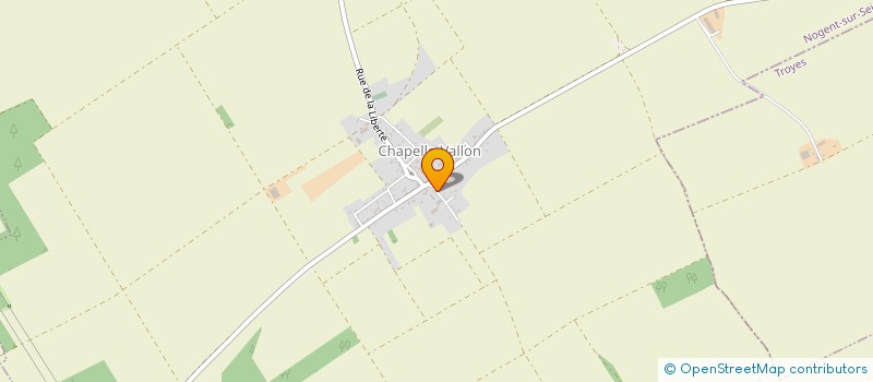 localisation de l'entreprise LES OEUFS DU PRIEURE à ORTILLON