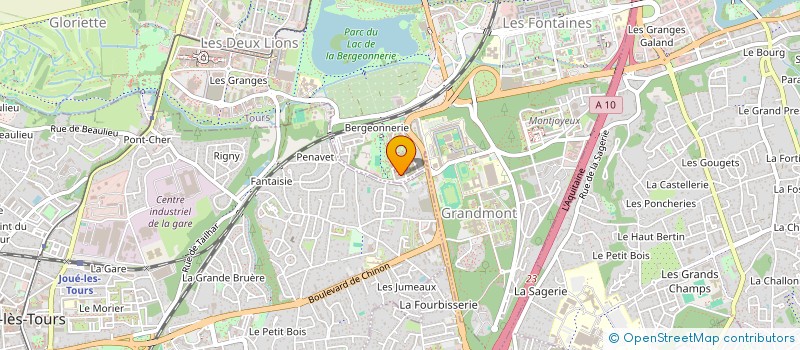 localisation de l'entreprise LES OEUVRES DU ROCHER à TOURS