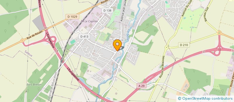 localisation de l'entreprise LES OEUVRES INCONNUES à SALEUX