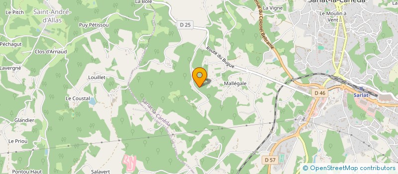 localisation de l'entreprise LES OGIVES à SARLAT-LA-CANEDA