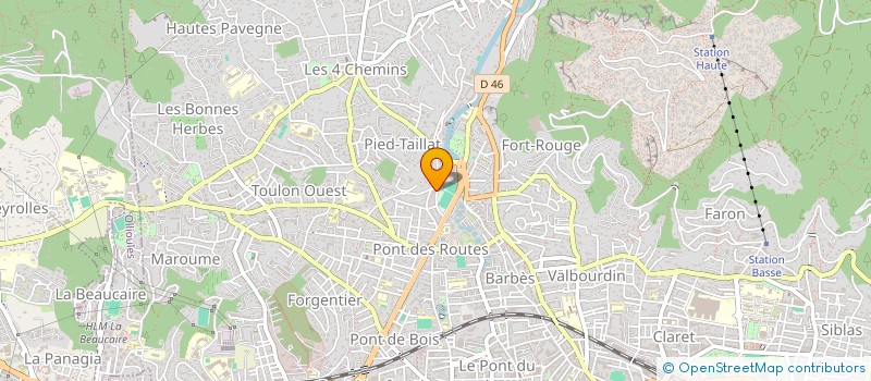 localisation de l'entreprise LES OGRES  TOULON