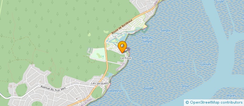localisation de l'entreprise LES OIES SAUVAGES à LEGE-CAP-FERRET