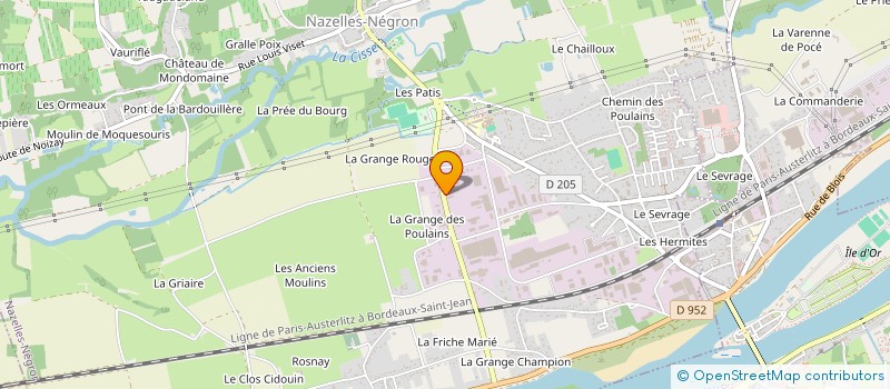 localisation de l'entreprise LES OIES SAUVAGES  NAZELLES-NEGRON