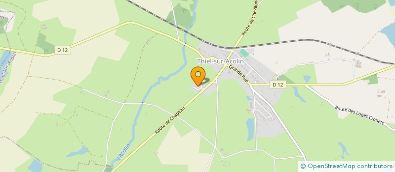 localisation de l'entreprise LES OISEAUX à THIEL-SUR-ACOLIN