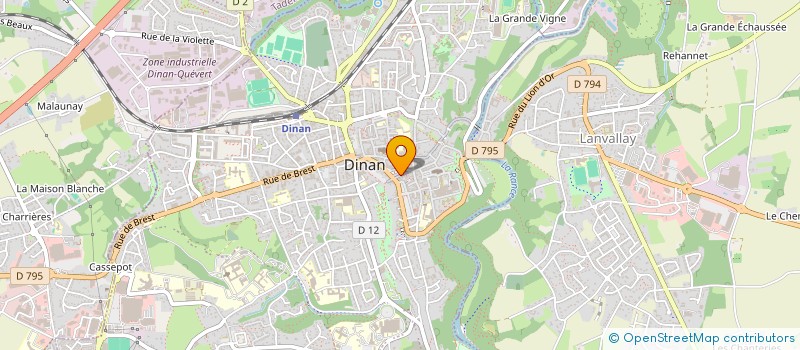 localisation de l'entreprise LES OISEAUX à DINAN