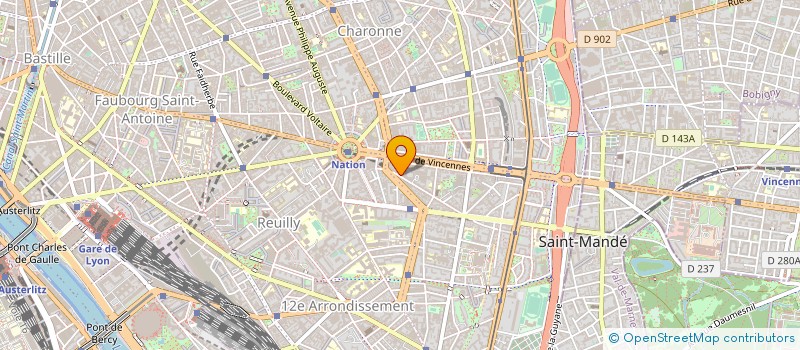 localisation de l'entreprise LES OISEAUX à PARIS