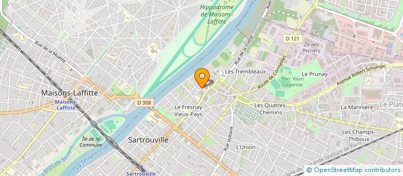 localisation de l'entreprise LES OISEAUX à SARTROUVILLE