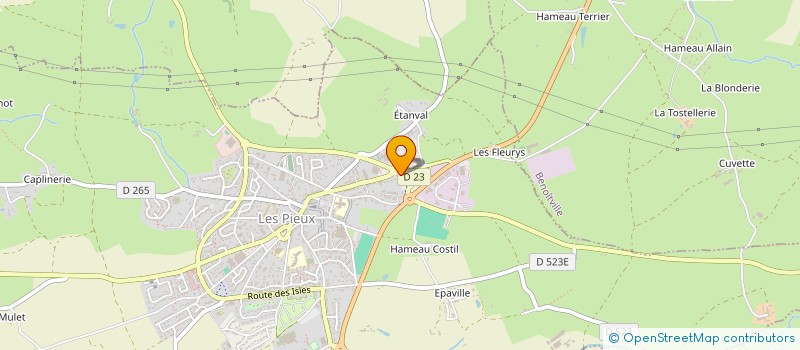 localisation de l'entreprise LES OISEAUX  LES PIEUX