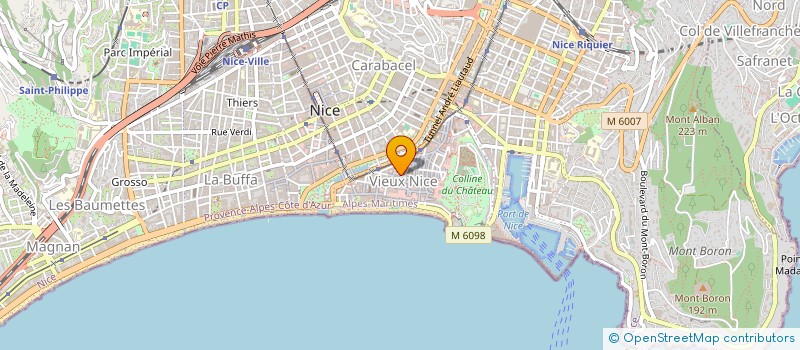 localisation de l'entreprise LES OISEAUX à NICE
