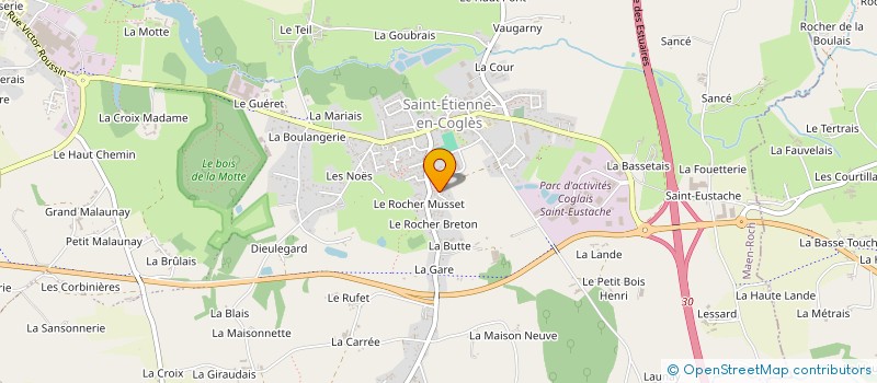 localisation de l'entreprise LES OISEAUX  MAEN ROCH