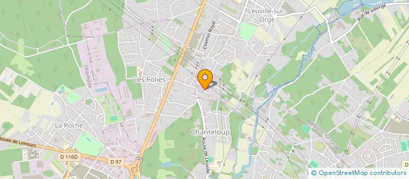 localisation de l'entreprise LES OISEAUX  LEUVILLE-SUR-ORGE