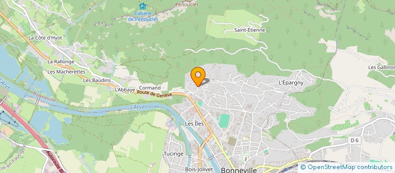 localisation de l'entreprise LES OISEAUX  BONNEVILLE