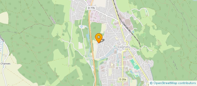 localisation de l'entreprise LES OISEAUX à LAGNIEU