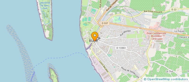 localisation de l'entreprise LES OISEAUX D'ORAGE à BLAYE