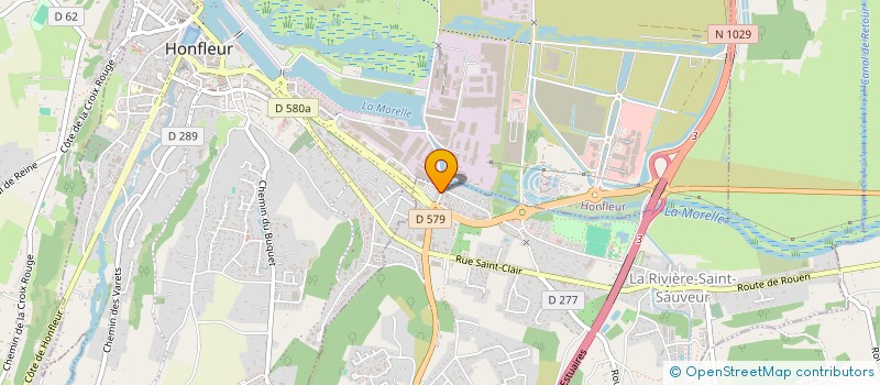 localisation de l'entreprise LES OISEAUX DE MER  LA RIVIERE-SAINT-SAUVEUR