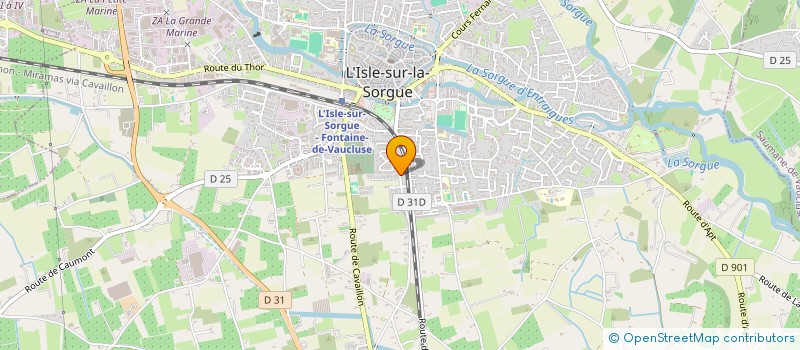 localisation de l'entreprise LES OISEAUX DE PARADIS  L'ISLE-SUR-LA-SORGUE