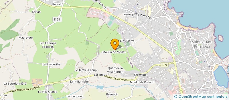 localisation de l'entreprise LES OISEAUX DE PARADIS  PLOURHAN