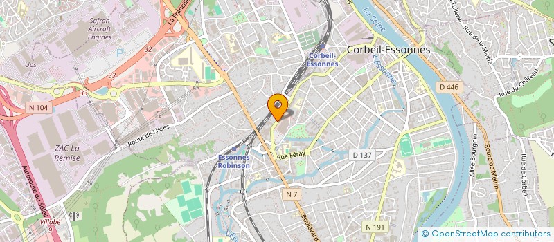 localisation de l'entreprise LES OISEAUX PARLEURS à CORBEIL-ESSONNES