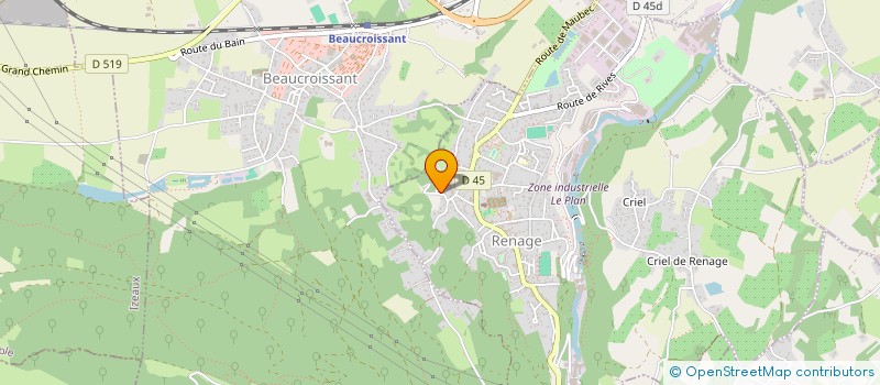 localisation de l'entreprise LES OISEAUX RARES  RENAGE