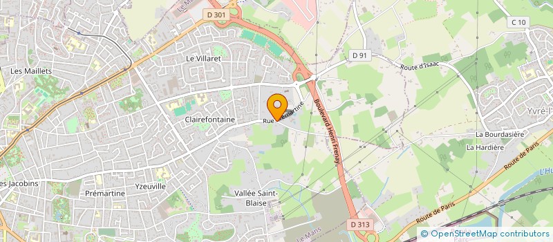 localisation de l'entreprise LES OISELIERES  LE MANS