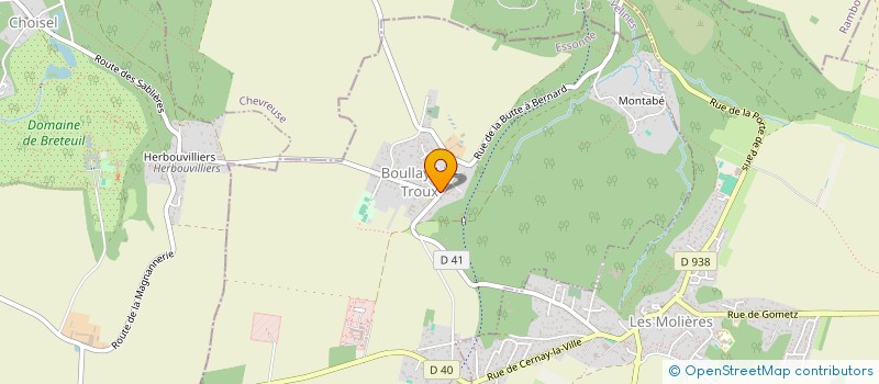 localisation de l'entreprise LES OISILLONS à BOULLAY-LES-TROUX