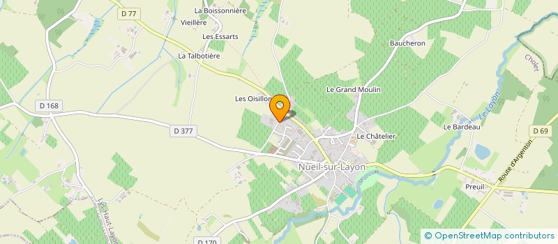 localisation de l'entreprise LES OISILLONS à LYS-HAUT-LAYON