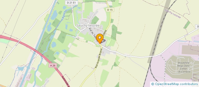 localisation de l'entreprise LES OISILLONS DE L'ECOLE  SAUCHY-LESTREE