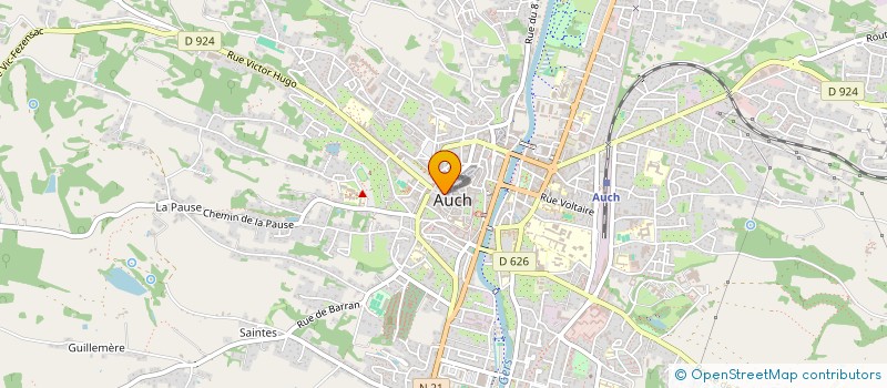 localisation de l'entreprise LES OLD MEN  AUCH