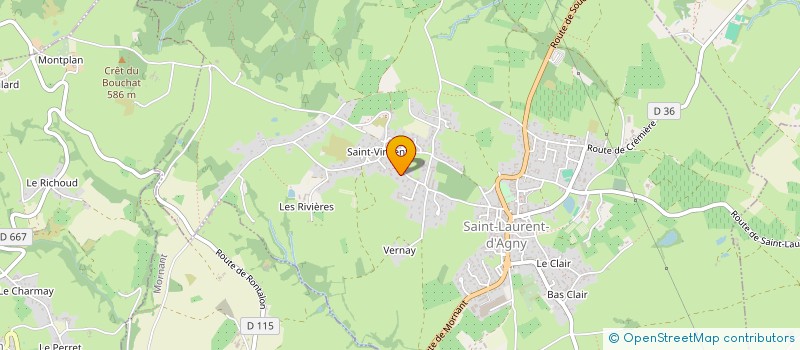localisation de l'entreprise LES OLIVADES  SAINT-LAURENT-D'AGNY