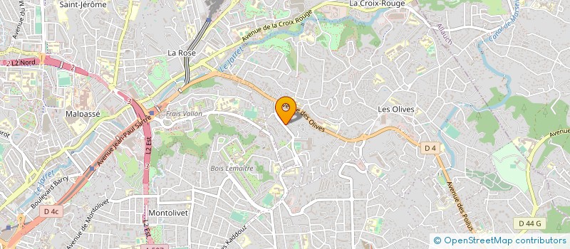 localisation de l'entreprise LES OLIVARELLES 2 à MARSEILLE