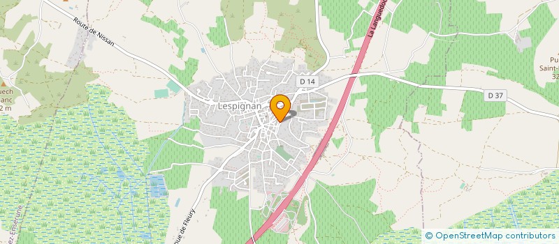 localisation de l'entreprise LES OLIVERAIES  VALRAS-PLAGE