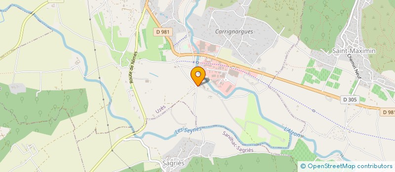 localisation de l'entreprise LES OLIVERAIES DE MALARIC  UZES