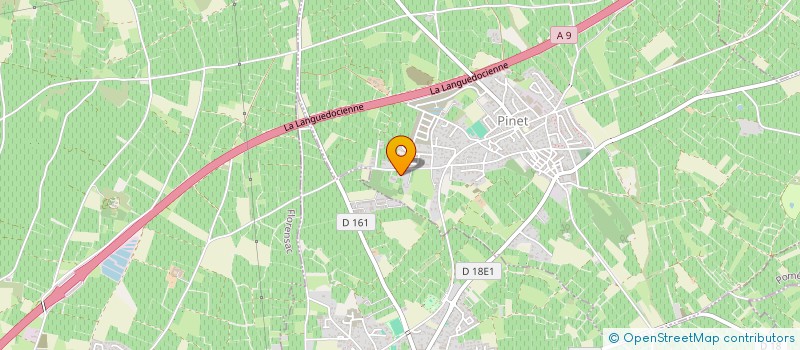 localisation de l'entreprise LES OLIVES  PINET