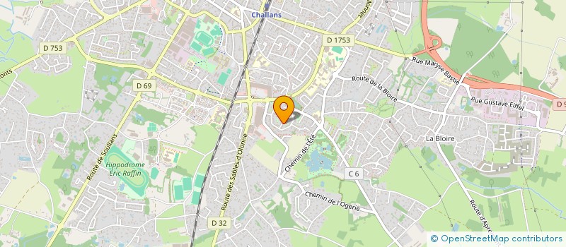 localisation de l'entreprise LES OLIVETTES à CHALLANS